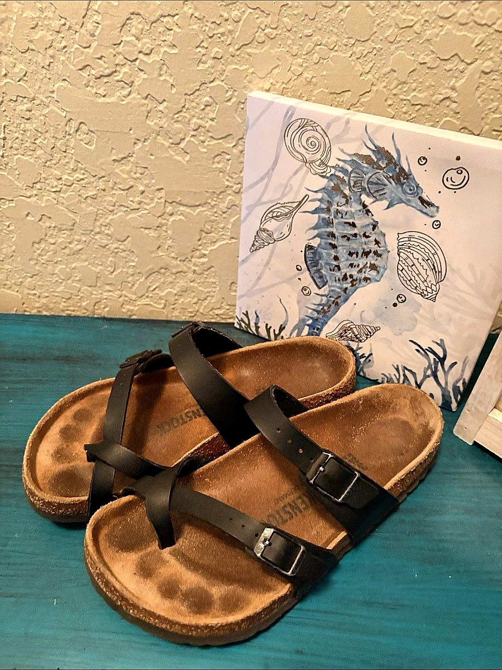 Birkenstock Yara Two-Strap Sandals Black & Brown